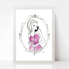 Load image into Gallery viewer, Girl in Mirror / NEW Art Print
