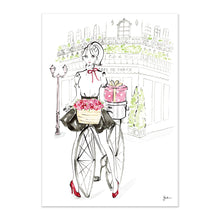 Load image into Gallery viewer, Bicycle Girl / NEW Art Print